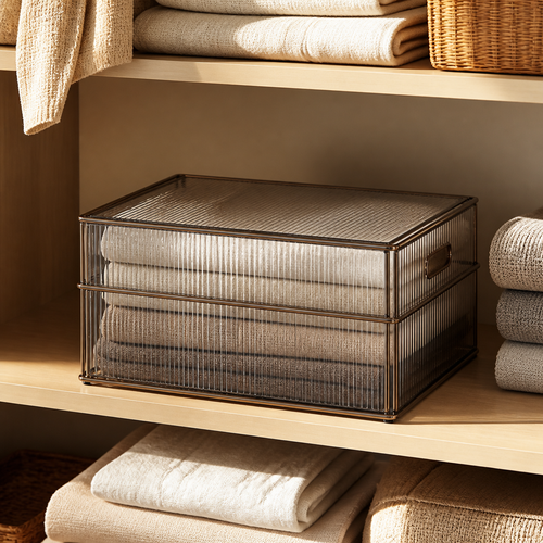 Karseno Ribbed Closet Storage Box